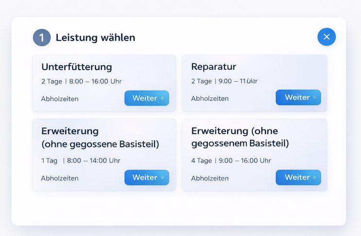 Leistung wählen